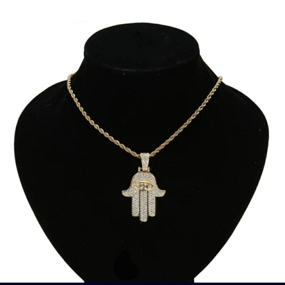 New Fatima hand chain with Turkish eye.